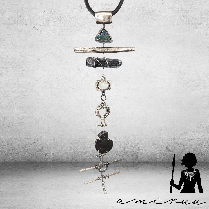 Personal talisman statement necklace one-of-a-kind