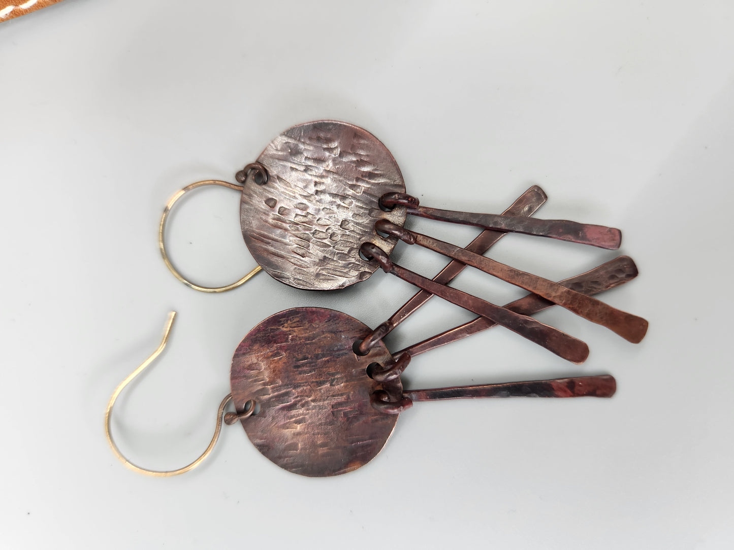 Copper disc with dangles