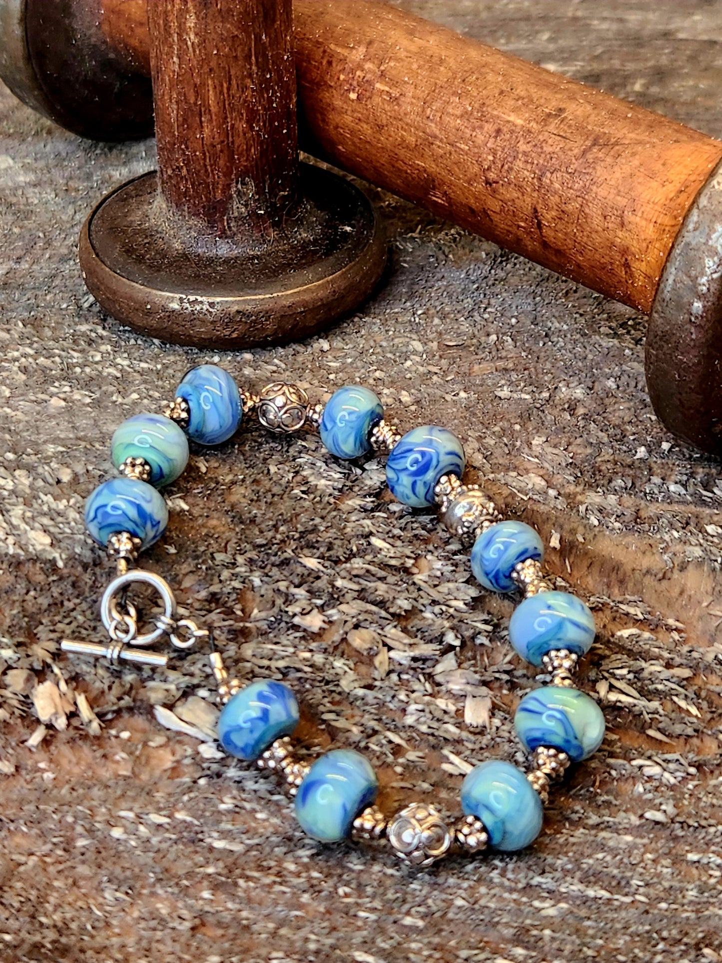 Caribbean Blue Ocean  bracelet