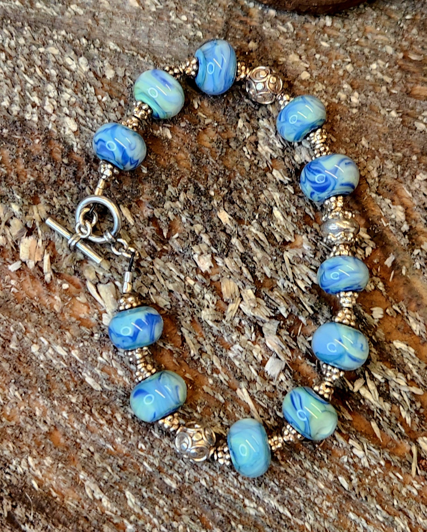 Caribbean Blue Ocean  bracelet