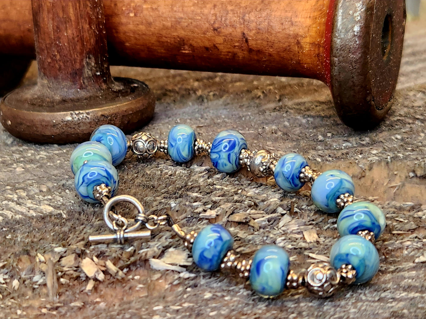 Caribbean Blue Ocean  bracelet