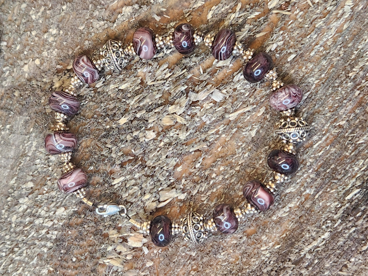 Shades of purple bracelet