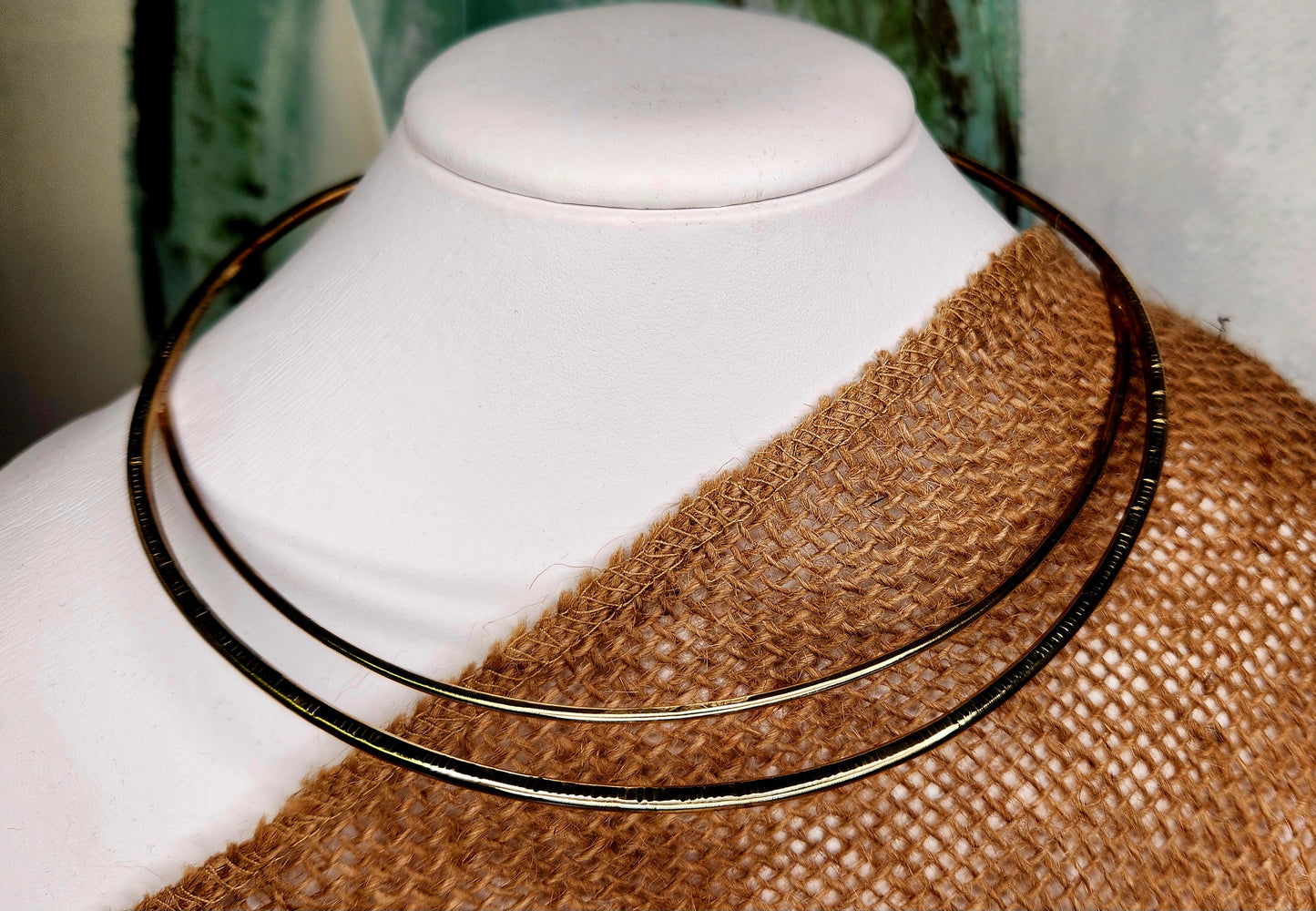 Double brass choker