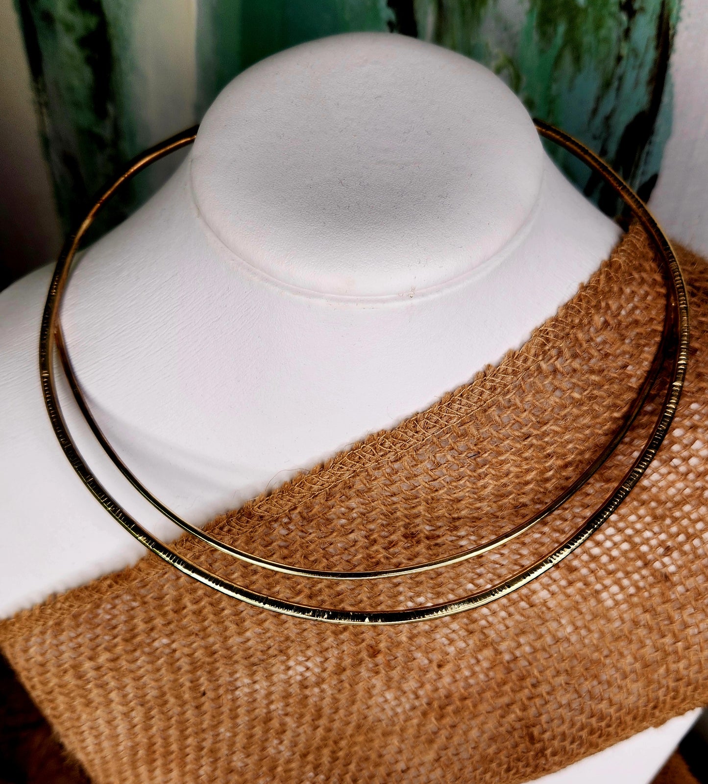 Double brass choker