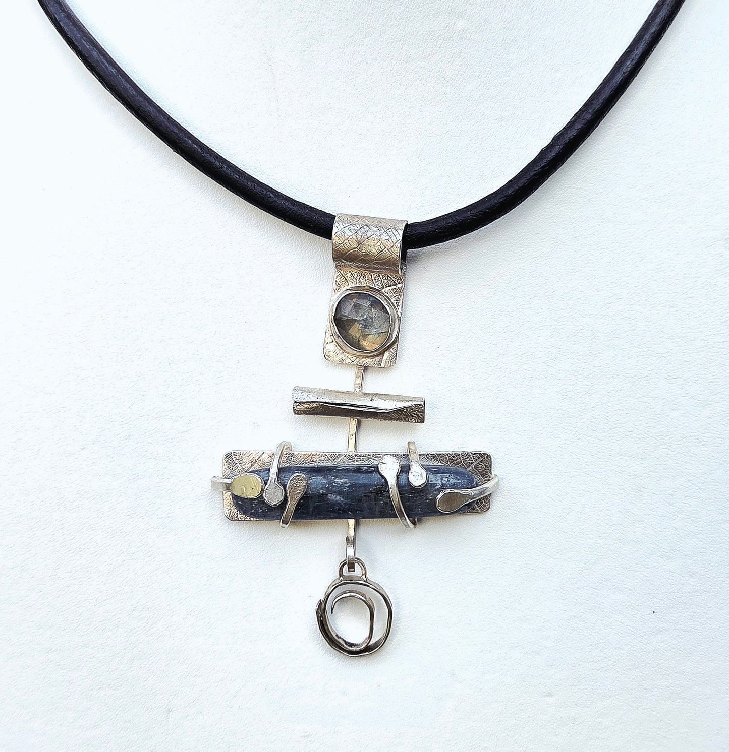 Echos of Water and Sky: One-of-a-kind convertable talisman statement necklace
