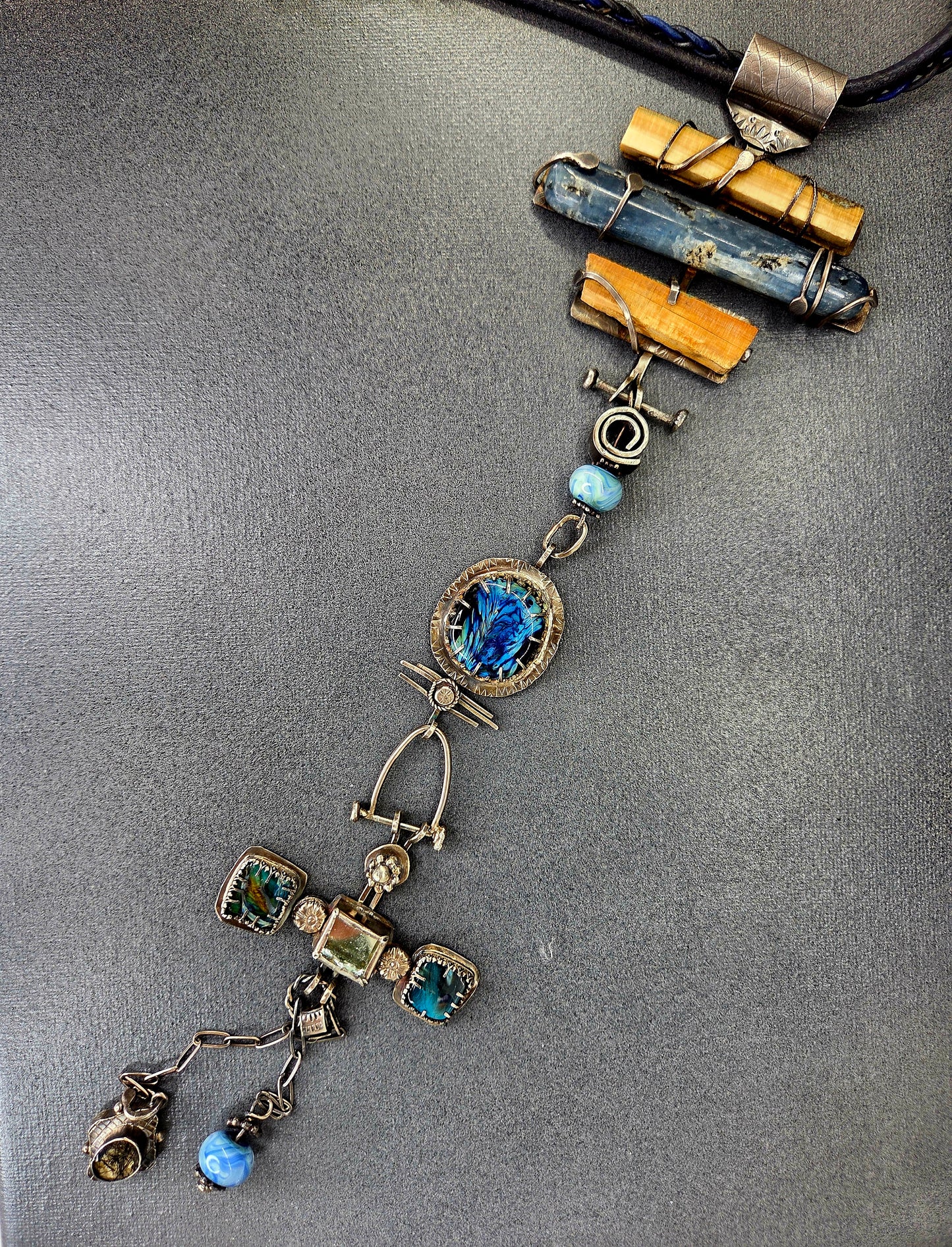 Personal talisman statement necklace one-of-a-kind