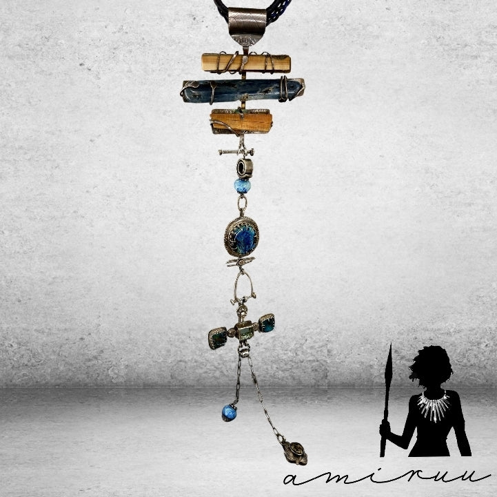 Personal talisman statement necklace one-of-a-kind