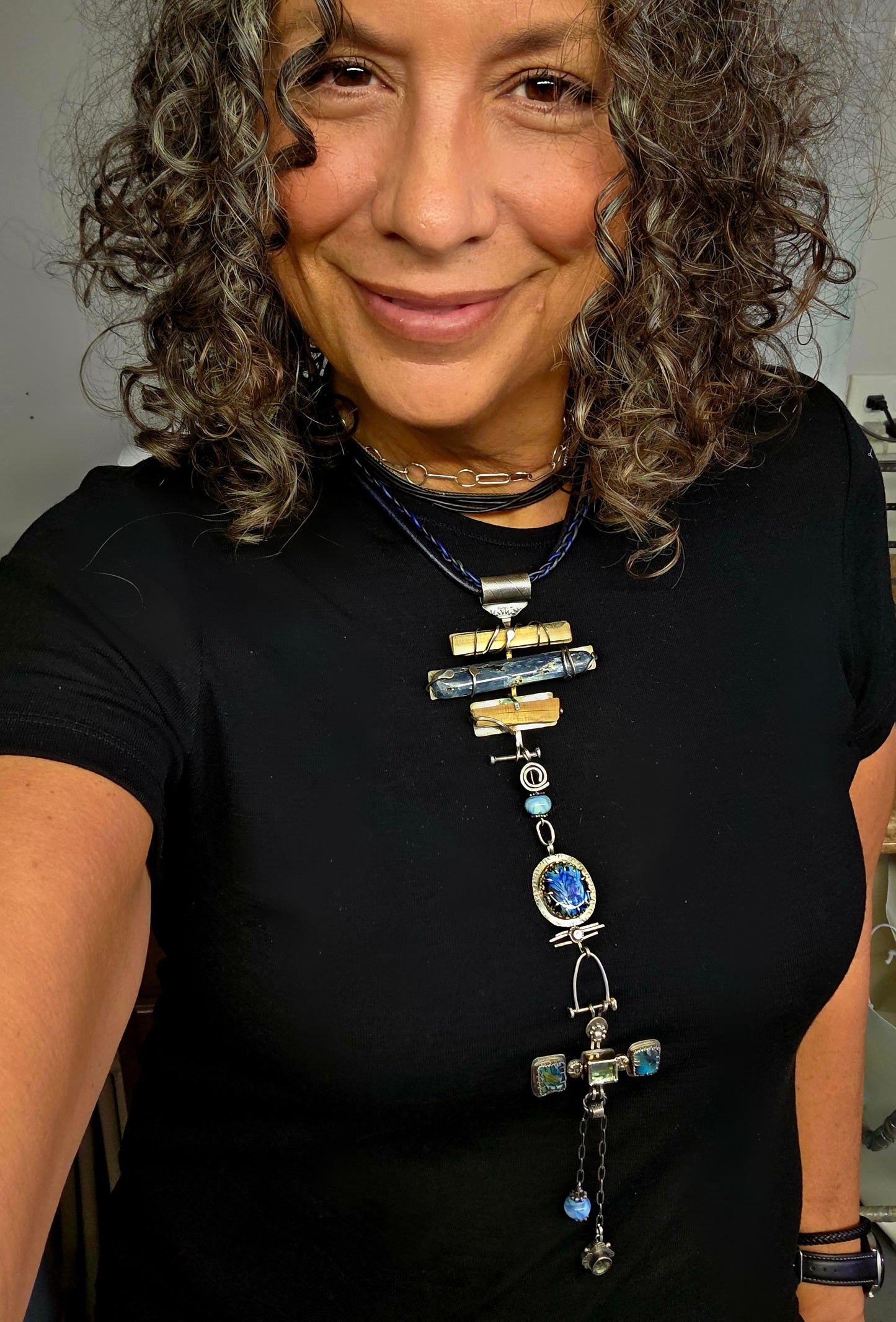 Personal talisman statement necklace one-of-a-kind